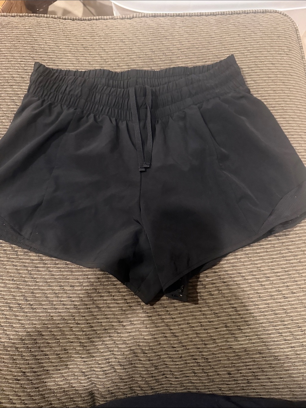 Athletic Works Black Girls Elastic-Waist Athletic Shorts